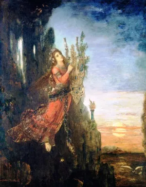 Sappho painting by Gustave Moreau