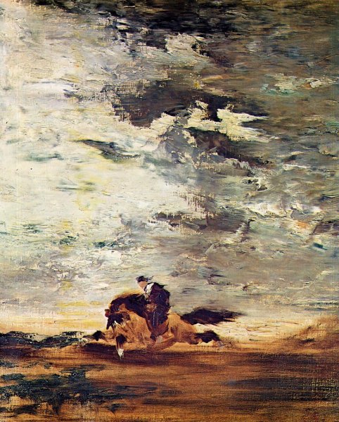 Scottish Horseman by Gustave Moreau - Hand-Painted Oil Painting Reproduction