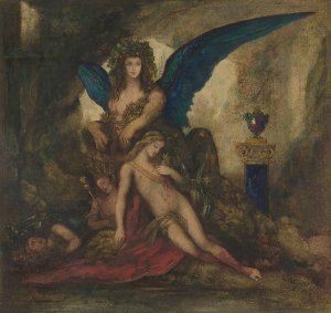 Sphinx in a Grotto by Gustave Moreau Oil Painting