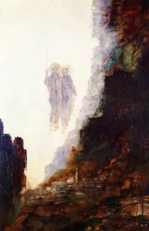 The Angels of Sodom by Gustave Moreau - Oil Painting Reproduction