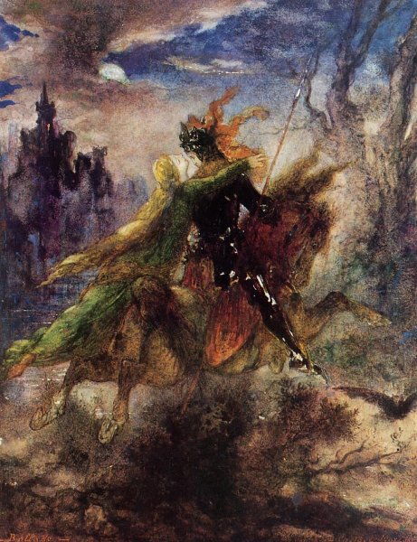 The Ballad by Gustave Moreau - Hand-Painted Oil Painting Reproduction