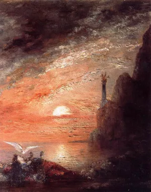 The Death of Sappho painting by Gustave Moreau