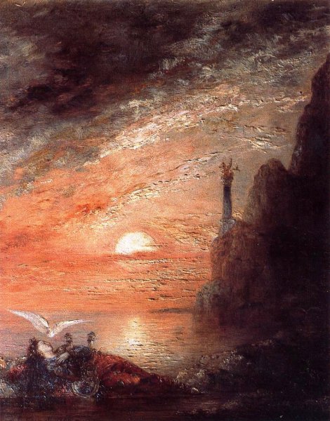 The Death of Sappho by Gustave Moreau - Hand-Painted Oil Painting Reproduction