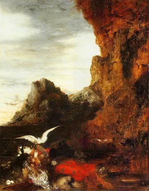 The Death of Sappho painting by Gustave Moreau