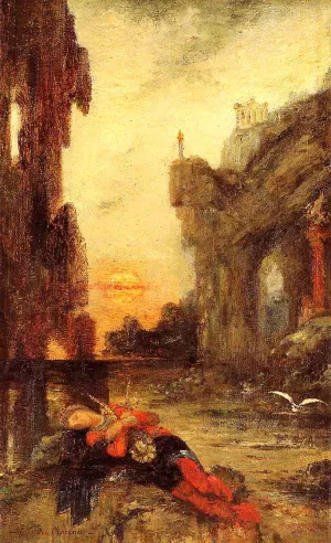 The Death of Sappho by Gustave Moreau Oil Painting