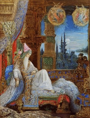 The Dream Haunting the Mogul Oil painting by Gustave Moreau