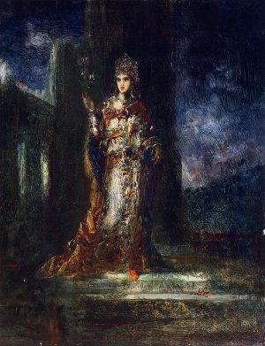 The Fiancee of the Night also known as The Song of Songs Oil painting by Gustave Moreau