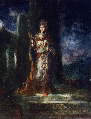 The Fiancee of the Night also known as The Song of Songs by Gustave Moreau - Oil Painting Reproduction