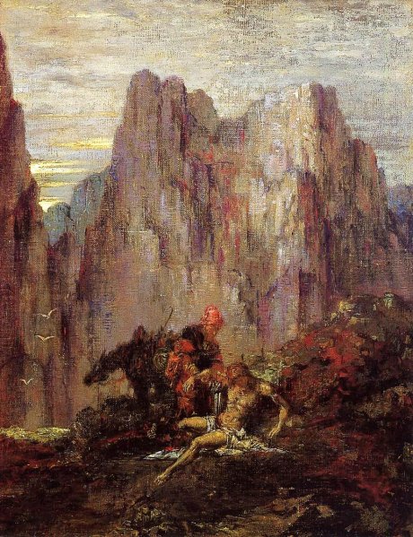 The Good Samaritan by Gustave Moreau - Hand-Painted Oil Painting Reproduction