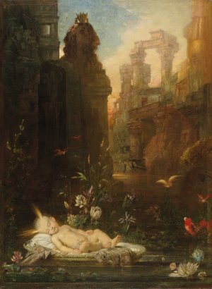 The Infant Moses by Gustave Moreau Oil Painting