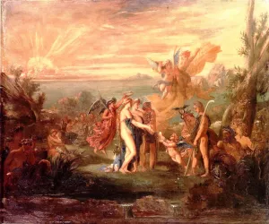 The Judgement of Paris by Gustave Moreau - Oil Painting Reproduction