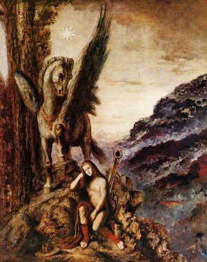 The Poet as a Wayfarer Oil painting by Gustave Moreau
