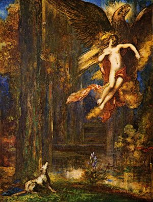 The Raising of Ganamede Oil painting by Gustave Moreau
