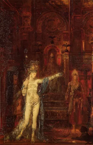 The Tatooed Salome painting by Gustave Moreau