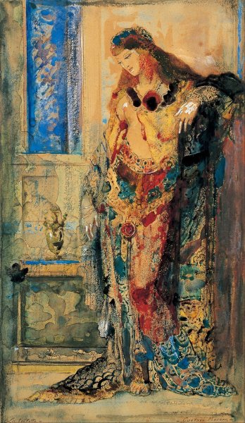 Main Product Photo of The Toilette Painting by Gustave Moreau