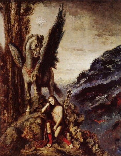The Travelling Poet by Gustave Moreau - Hand-Painted Oil Painting Reproduction