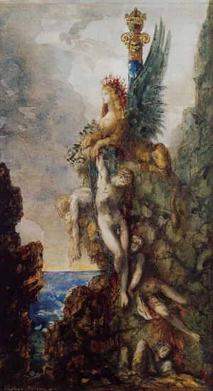 The Victorious Sphinx by Gustave Moreau Oil Painting
