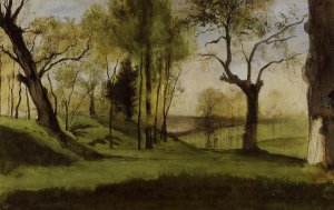 View of the Villa Borthese Oil painting by Gustave Moreau