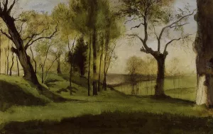 View of the Villa Borthese Oil painting by Gustave Moreau