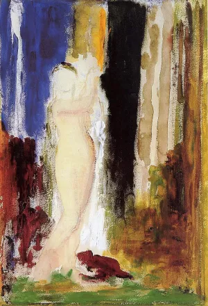 Woman Bathing painting by Gustave Moreau