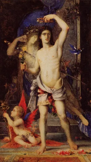 Young Man and Death by Gustave Moreau - Oil Painting Reproduction