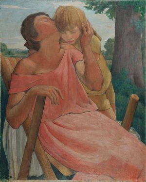 La Mere et l'enfant by Gustave Pierre Oil Painting