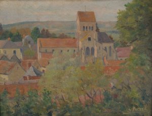 Village by Gustave Pierre Oil Painting