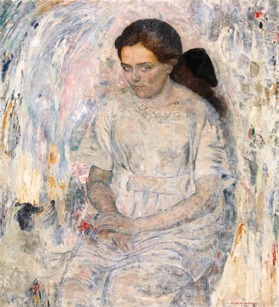 Adrienne  by Gustave Van De Woestijne - Hand-Painted Oil Painting Reproduction