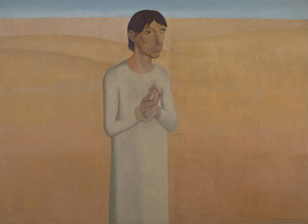 Christ in the desert  by Gustave Van De Woestijne - Hand-Painted Oil Painting Reproduction