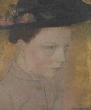 Peasant Woman by Gustave Van De Woestijne Oil Painting