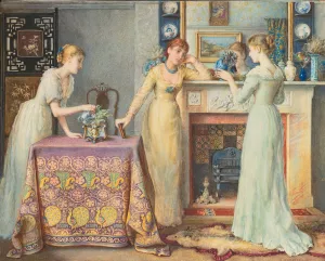 In The Morning by Gustavus Arthur Bouvier Oil Painting