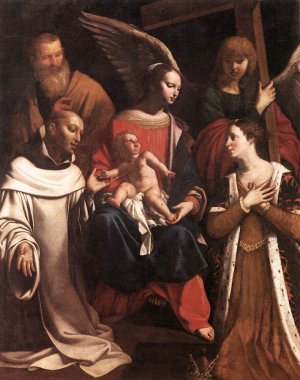 Holy Family with St Bruno and St Elisabeth