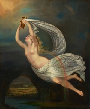 Iris carrying the waters of the River Styx to Olympus by Guy Head Oil Painting