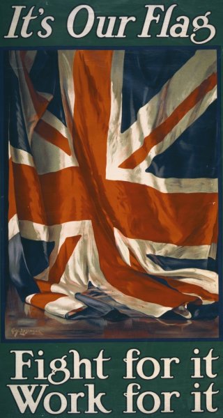 It's our flag. Fight for it. Work for it  by Guy Lipscombe - Hand-Painted Oil Painting Reproduction