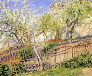 Blossoms and Wallflowers by Guy Orlando Rose Oil Painting