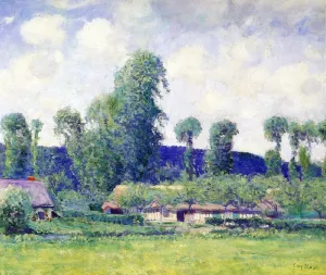 French Farm by Guy Orlando Rose Oil Painting