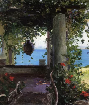 La Jolla Arbor by Guy Orlando Rose - Oil Painting Reproduction