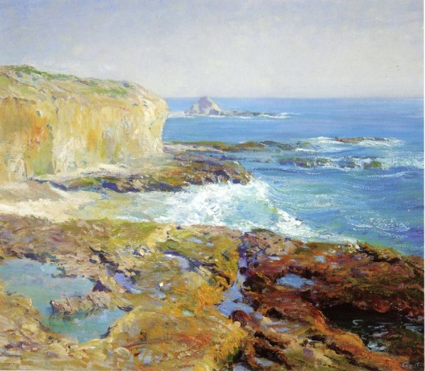 Laguna Rocks, Low Tide by Guy Orlando Rose - Hand-Painted Oil Painting Reproduction