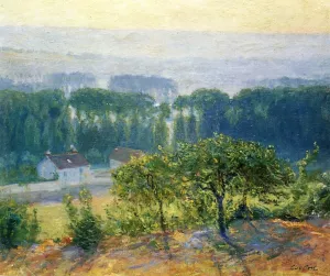 Late Afternoon Giverny by Guy Orlando Rose - Oil Painting Reproduction