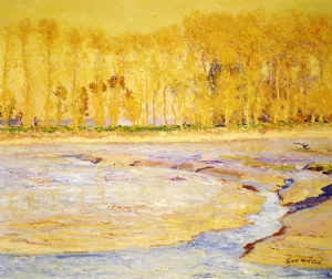 Low Tide Honfleur by Guy Orlando Rose Oil Painting