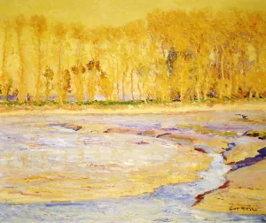 Low Tide Honfleur Oil painting by Guy Orlando Rose
