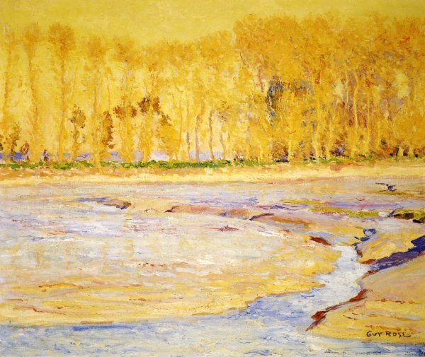 Low Tide Honfleur by Guy Orlando Rose - Hand-Painted Oil Painting Reproduction