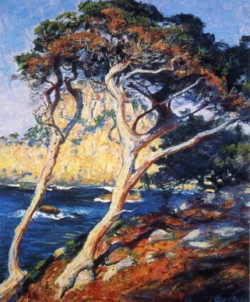 Main Product Photo of Point Lobos Trees Painting by Guy Orlando Rose