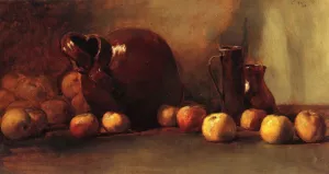 Still Life: Jug with Fruit by Guy Orlando Rose Oil Painting