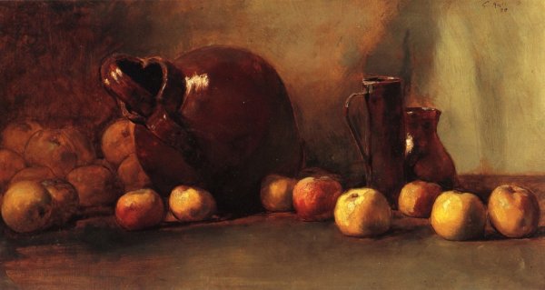 Main Product Photo of Still Life: Jug with Fruit Painting by Guy Orlando Rose