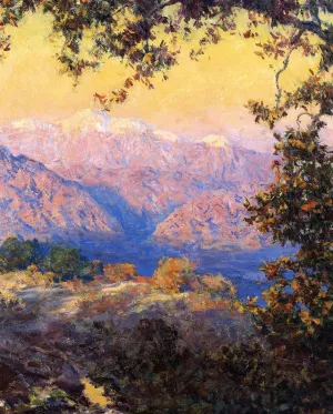 Sunset Glow also known as Sunset in the High Sierras by Guy Orlando Rose - Oil Painting Reproduction