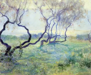 Tamarisk Trees in Early Sunlight by Guy Orlando Rose - Oil Painting Reproduction