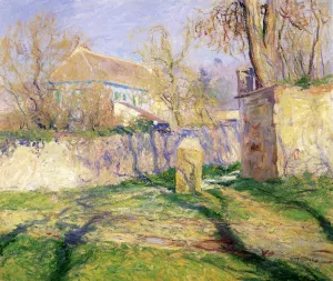 The Blue House by Guy Orlando Rose The Blue House Oil painting by Guy Orlando Rose
