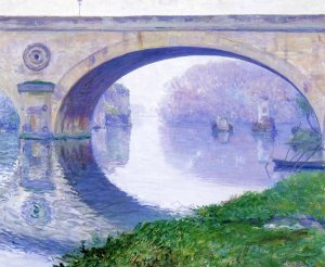 The Bridge at Vernon by Guy Orlando Rose Oil Painting