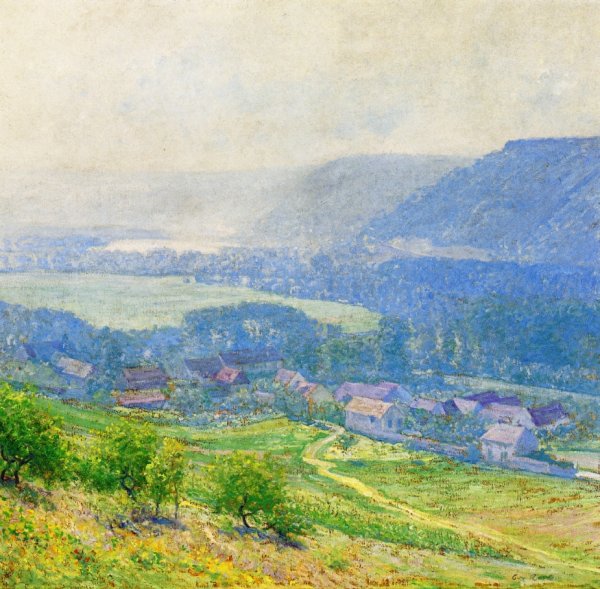 The Saine Valley, Giverny by Guy Orlando Rose - Hand-Painted Oil Painting Reproduction